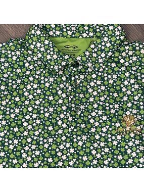 Snake Eyes Polo Shirt Mens XL Green Clover Higuera Golf Club St Patricks Day